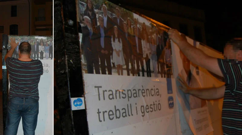 candidato del PP cartel electoral