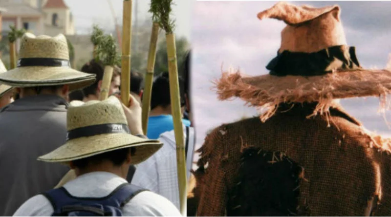 sombreros de paja en Santa Faz