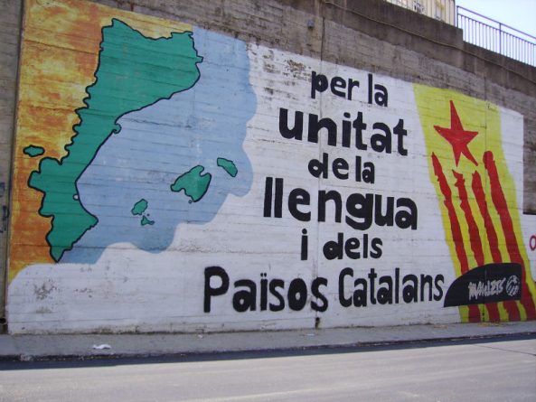 Mural sobre els Països Catalans