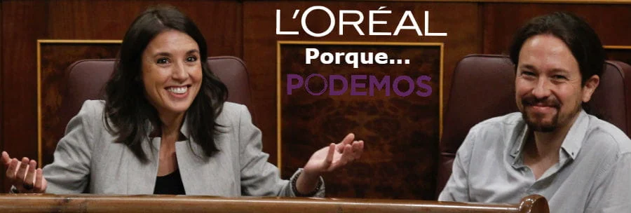 Meme de Pablo Iglesias e Irene Montero