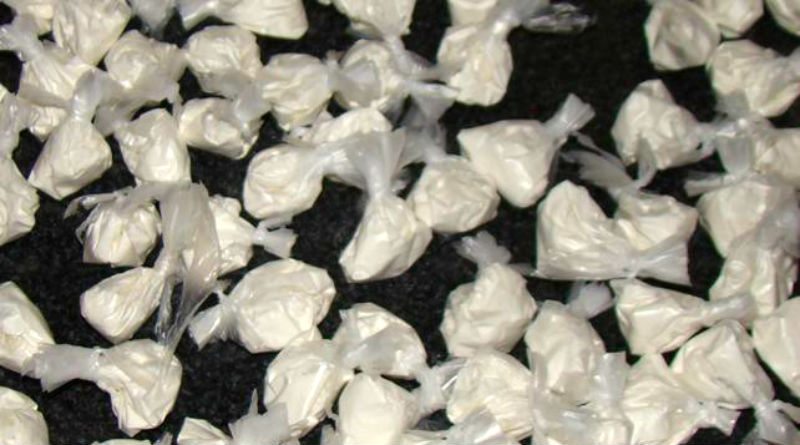 bolsas de plástico de las drogas