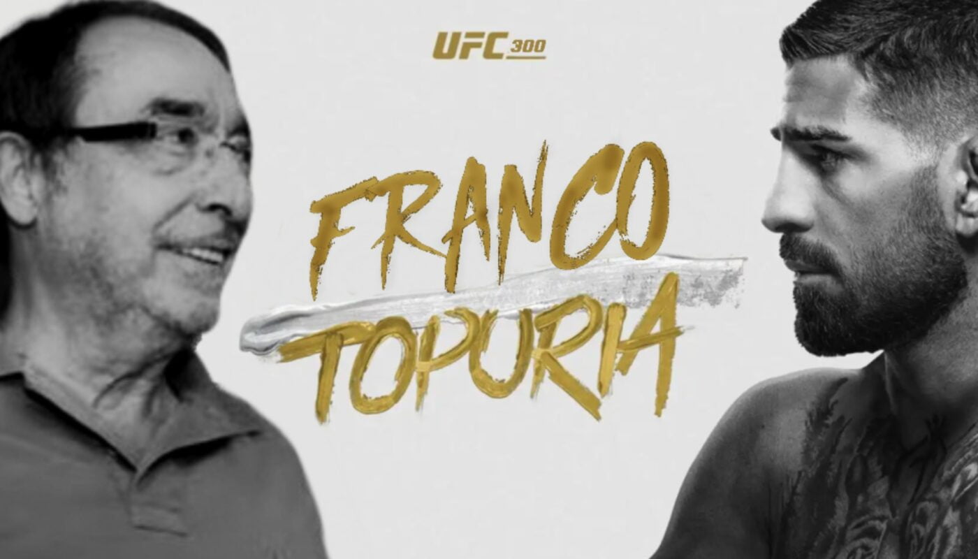 El cartel del combate entre Ángel Franco e Ilia Topuria