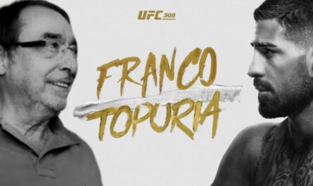 El cartel del combate entre Ángel Franco e Ilia Topuria