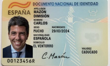El DNI de Carlos Mazón Dimisión
